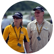 Kerrie standing next to her husband and soul-mate Tom