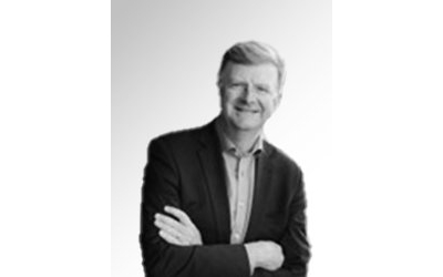 A monochrome image of Mr Stephen Halliday.