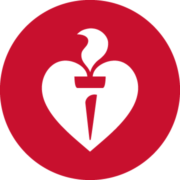 Heart and flame emblem icon